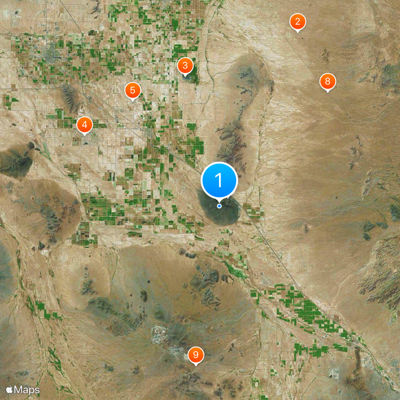 Picacho Peak State Park Mappa