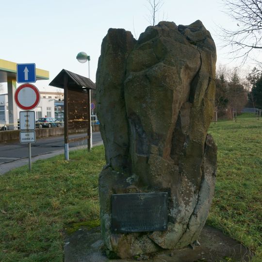 Pomník stavitelům silnice Liberec - Turnov v Hodkovicích nad Mohelkou
