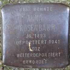 Stolperstein dedicated to Anna Rosenbaum