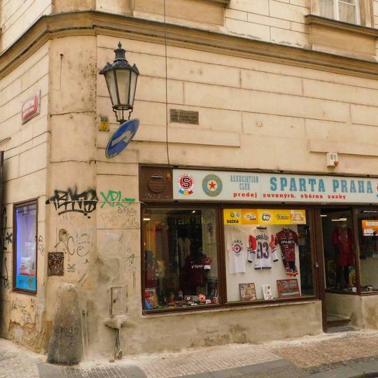 Pamětní deska Karla Bořivoje Presla na domě U Šedivých na Perštýně