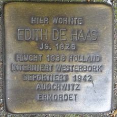 Stolperstein en memoria de Edith de Haas