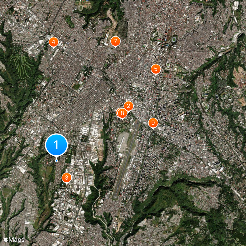 Universidad de San Carlos de Guatemala Map