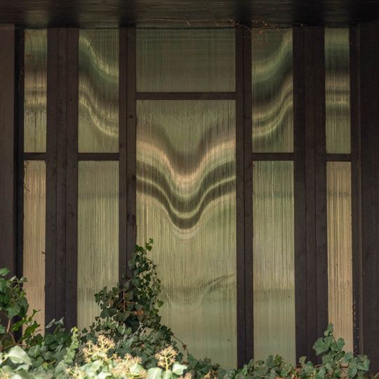 Decorative glass filling in the Židenice ceremonial hall