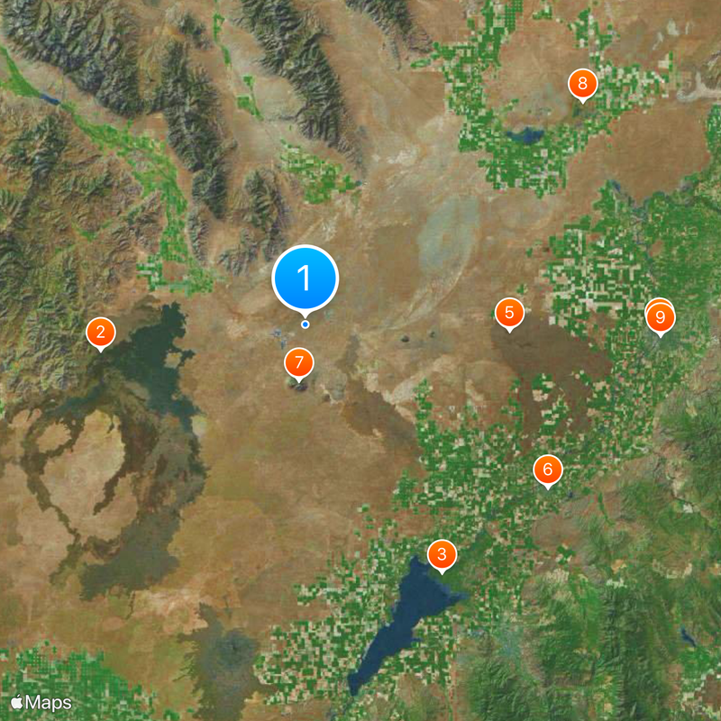 Experimental Breeder Reactor I Map