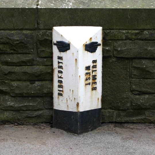Milepost In Centre Of Birdforth Bridge