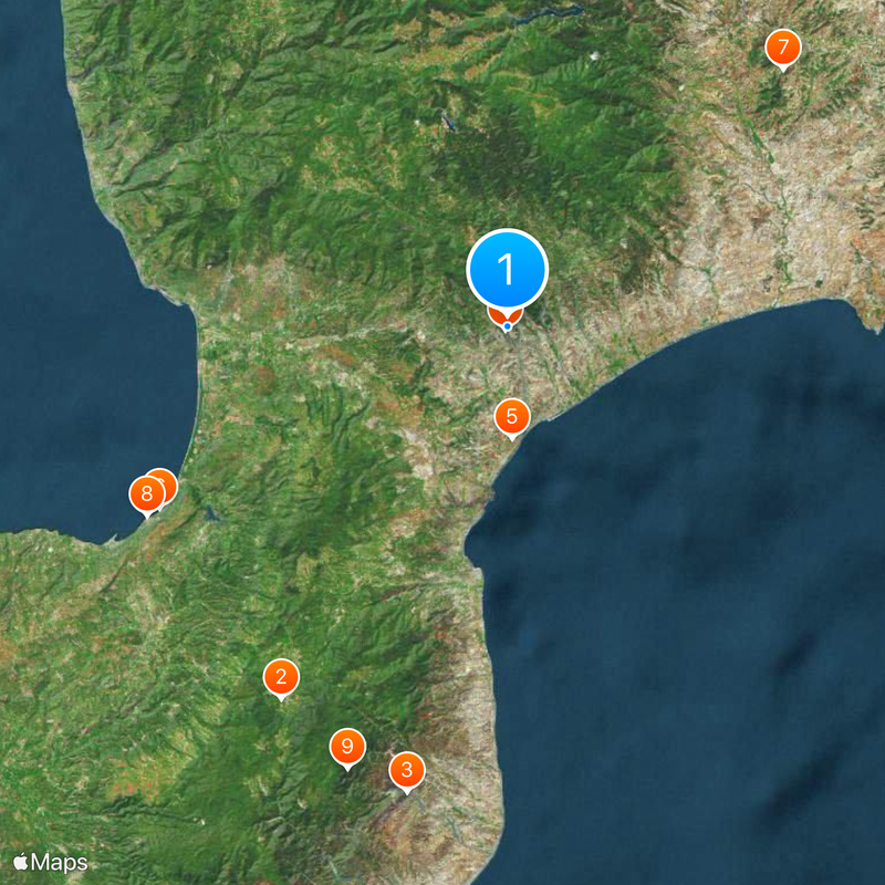 Prowincja Catanzaro Mapa