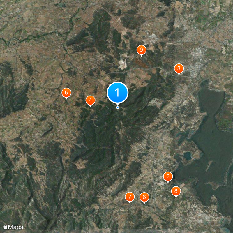 Abadía de Fontfroide Mapa