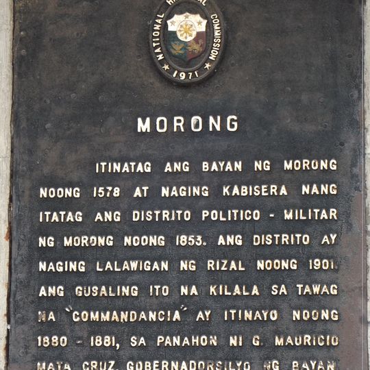 Morong historical marker