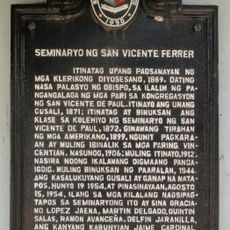 Seminary of Saint Vincent Ferrer historical marker