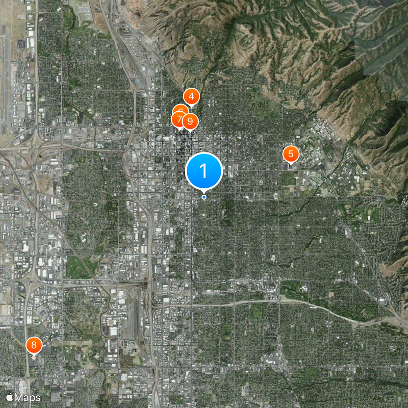 Salt Lake City Mapa