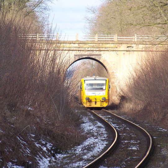 Most cesty Mutějovice - Nesuchyně přes železniční trať