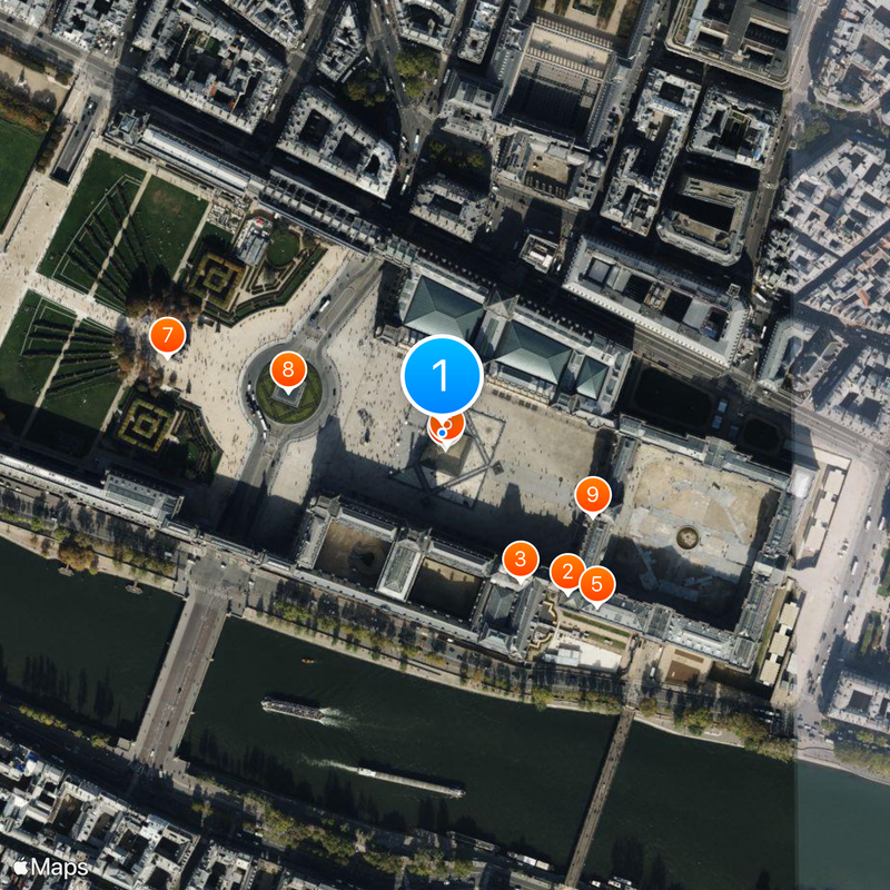 Louvre Museum Map