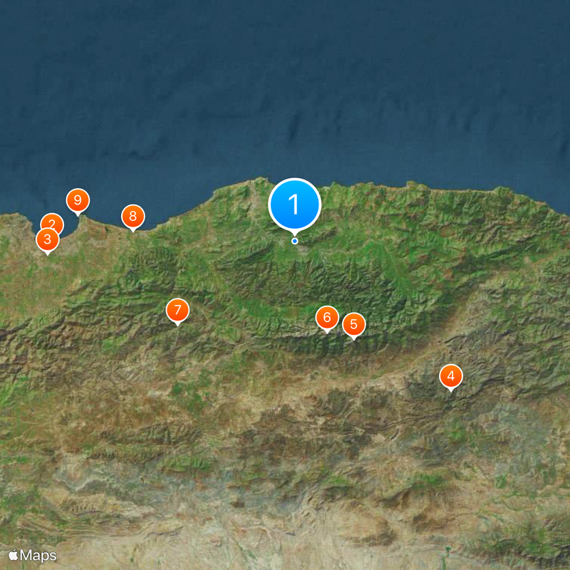 Hocine-Ait Ahmed Stadium Mappa