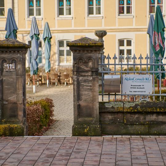 Einfriedung Promenade 11 in Ansbach