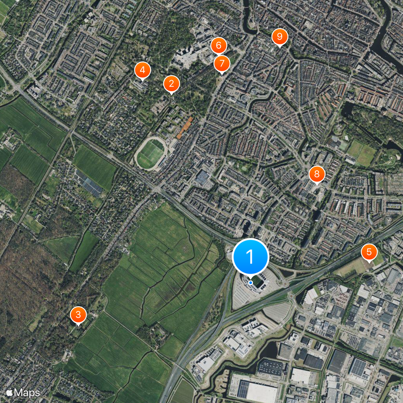 AFAS Stadion Map