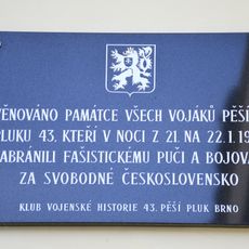Pamětní deska vojákům 43. pěšího pluku