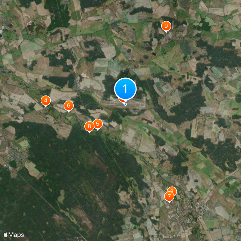 Holzdorf Air Base Map