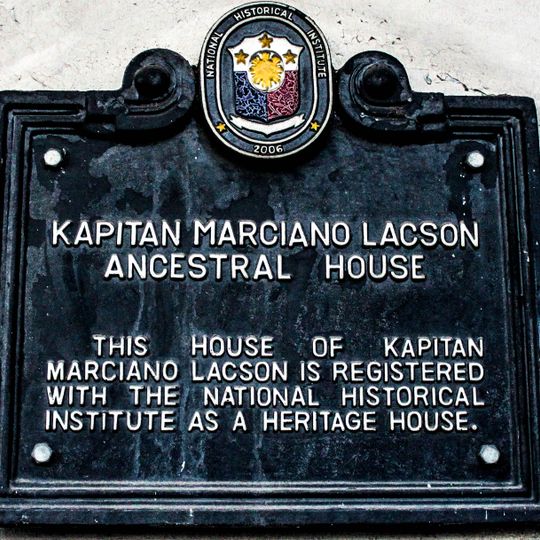 Kapitan Marciano Lacson Ancestral House historical marker
