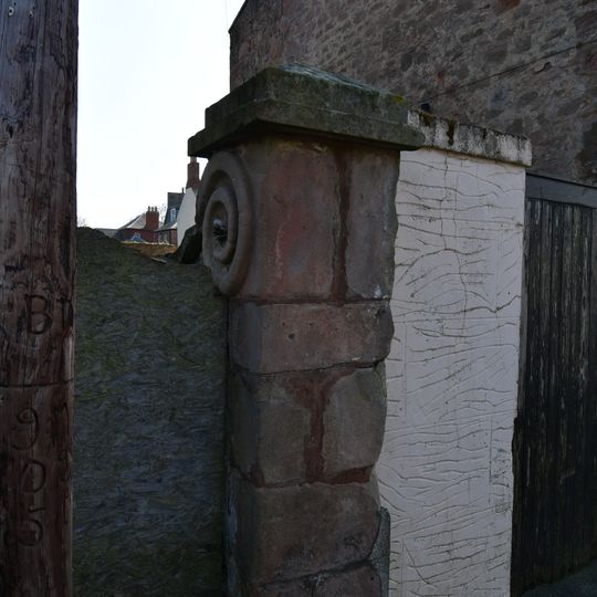 Garden Wall And Spiral Volutes At Front Of Number 5