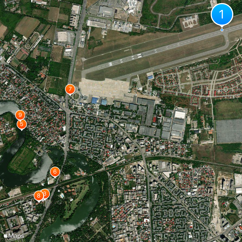 Bucharest Băneasa Aurel Vlaicu International Airport Map
