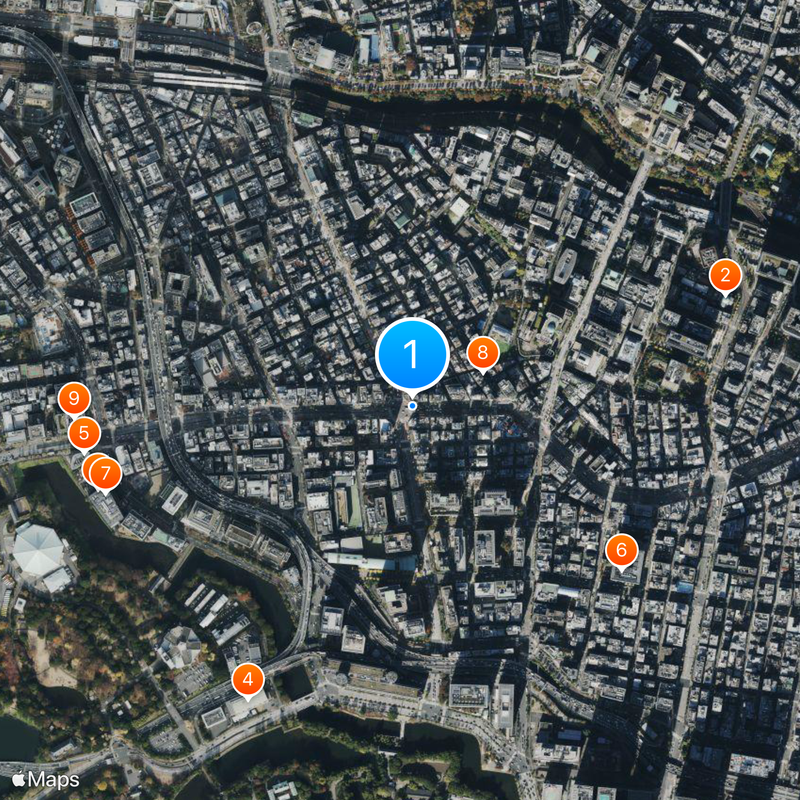 Jimbocho Station Map
