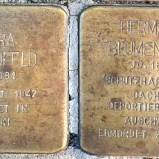 Stolperstein à la mémoire de Hermann S.v.Aron Blumenfeld