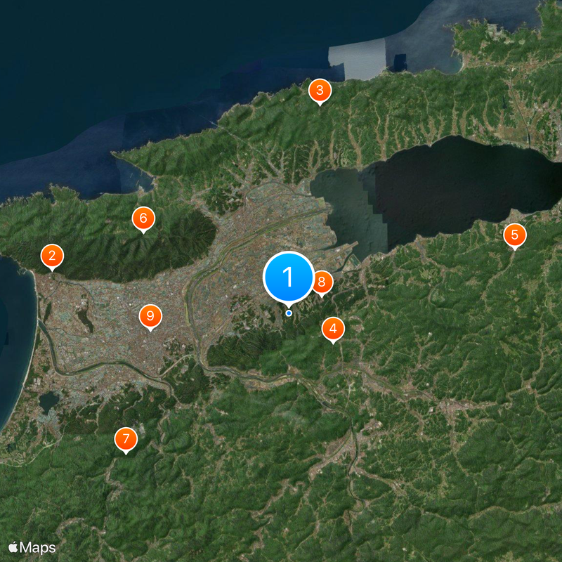 Kōjindani Site Kaart