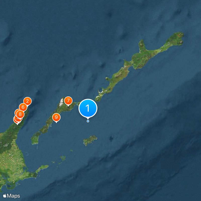 South Kuril Islands Map