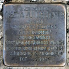 Stolperstein dedicated to Gisela Juliusburger