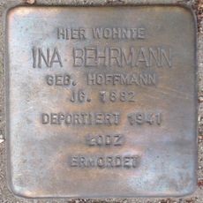 Stolperstein dedicated to Ina Behrmann