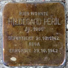 Stolperstein dedicated to Hildegard Peril