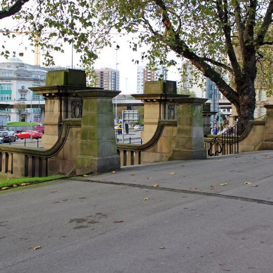 Retaining Wall, Gatepiers, And Terrace Wall