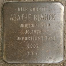 Stolperstein dedicated to Agathe Blanck