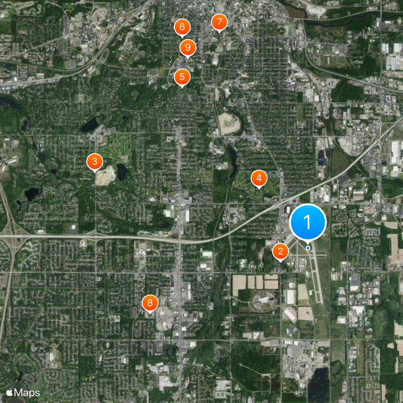 Kalamazoo/Battle Creek International Airport Map