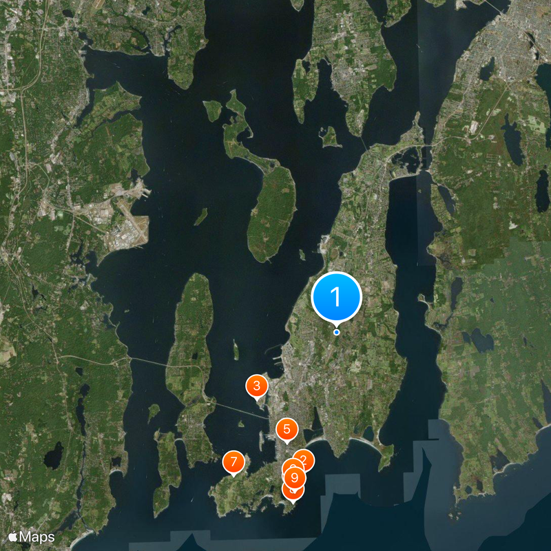 Hrabstwo Newport Mapa