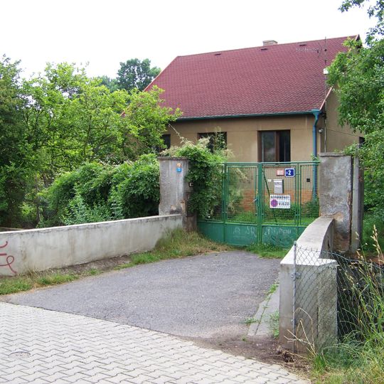 Most přes Říčanský potok k domu V potokách čo. 6