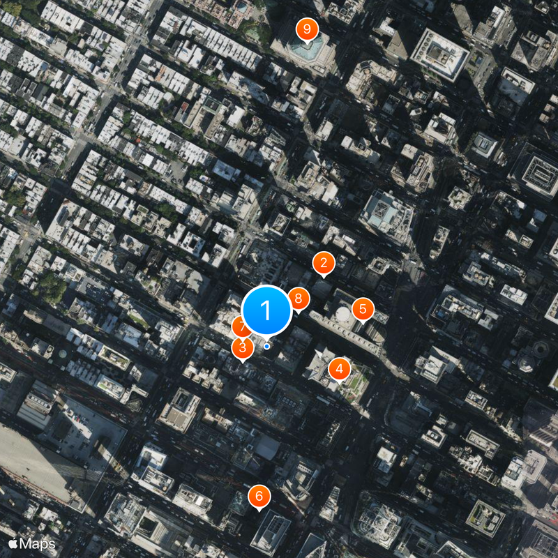 Broadhurst Theatre Map