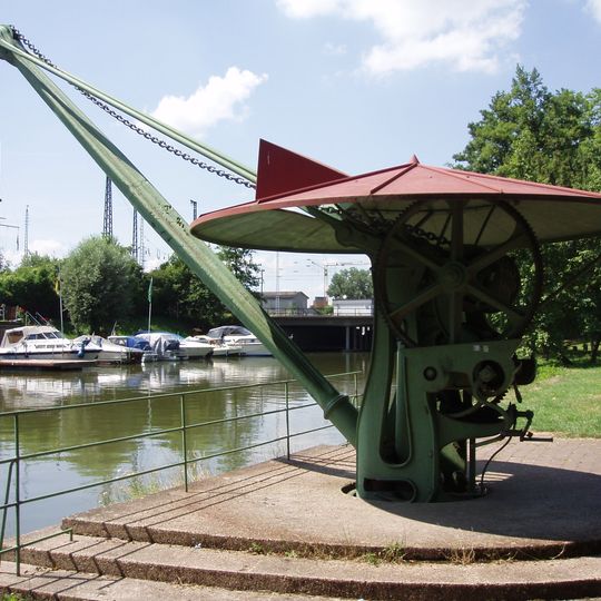 Handkran auf der Kraneninsel