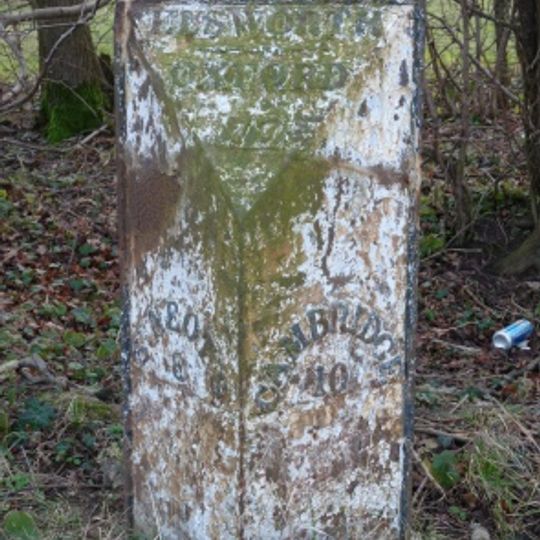 Mile Post Near Junction With Elsworth Road