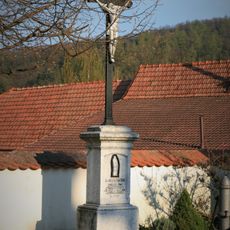 Wayside cross in Řepka near a chapel