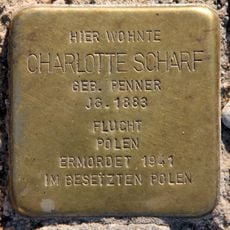 Stolperstein dedicated to Charlotte Scharf