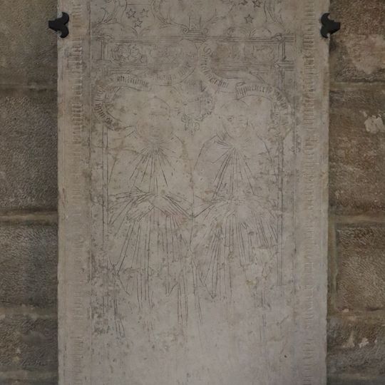 Dijon St Benigne cathedral, Olivier de Frémary & Jean Tabourot ledger stone