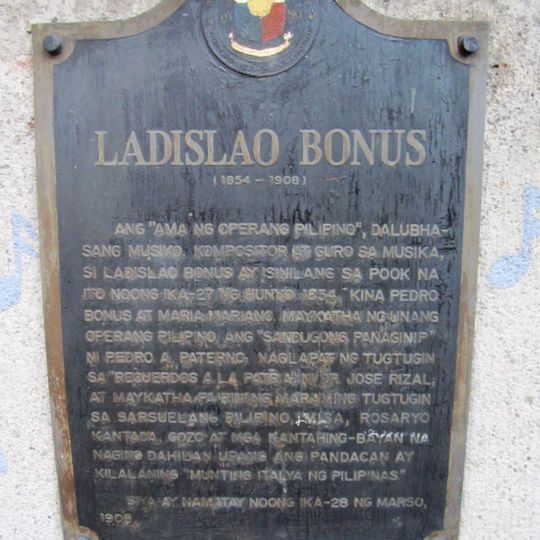 Ladislao Bonus historical marker
