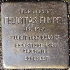 Stolperstein dedicated to Felicitas Gumpel