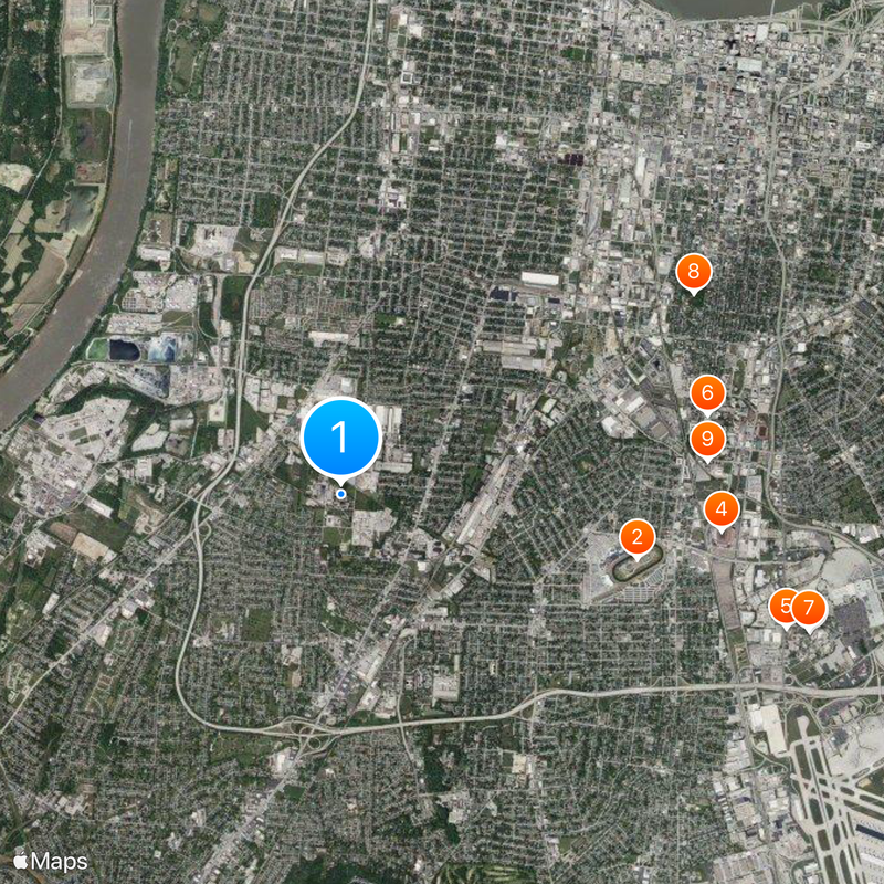 Stitzel–Weller Distillery Map