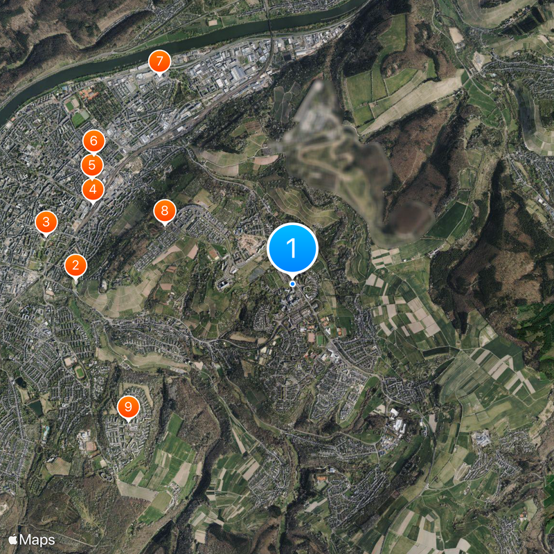 Universidad de Tréveris Mapa