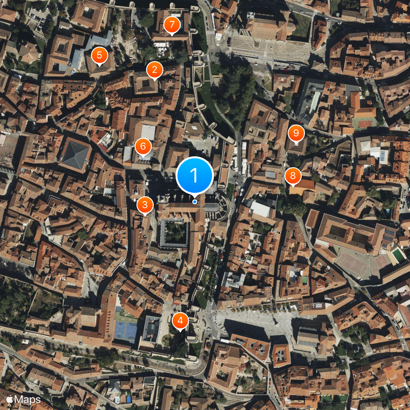 Ávila Cathedral Map