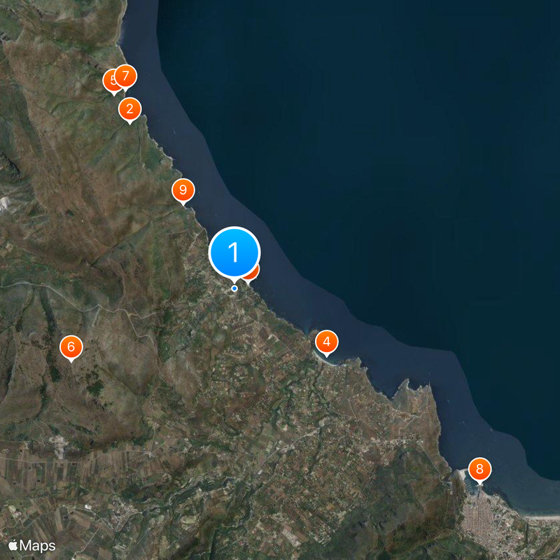 Scopello Map