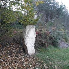 Socha "Anděl symbol Lev" na cestě andělů u Nečtin