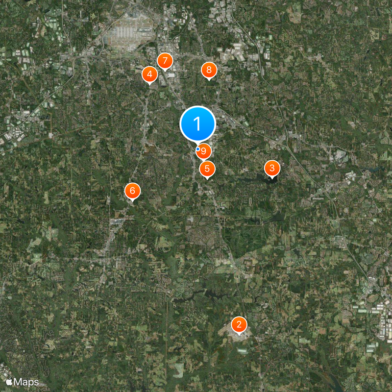 Condado de Clayton Mapa